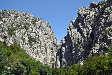 Paklenica-Schlucht, Kroatien