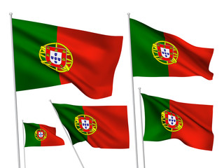 Portugal vector flags