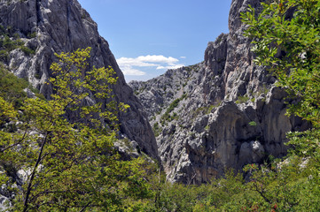Paklenica-Schlucht, Kroatien