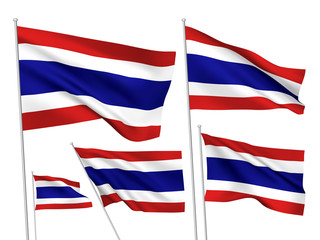 Thailand vector flags