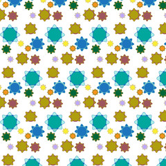 Fototapeta na wymiar Vector seamless geometric tiles pattern background