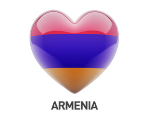 Armenia Flag Heart Icon