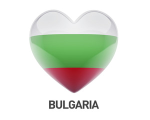 Bulgaria Flag Heart Icon