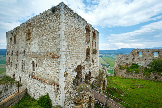 The ruins of Spis Castle (or Spissky hrad). Slovakia.