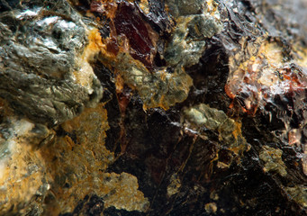 Crystal stone. Extreme closeup.Macro