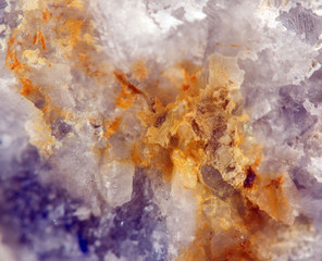 Crystal stone. Extreme closeup.Macro