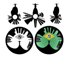 Vector Rio de Janeiro skyline - unique style