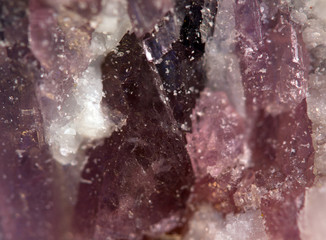 Crystals. Extreme closeup