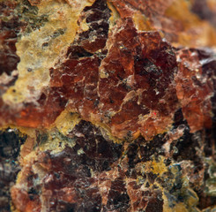 Crystals. Extreme closeup
