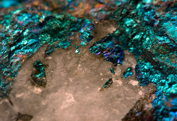 Crystals. Extreme closeup
