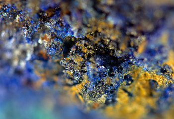 Crystal stone. Extreme closeup.Macro
