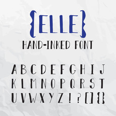 Elle Hand-Inked Font