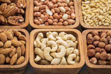 cashew and other nuts abstract