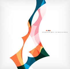 Business wave corporate background