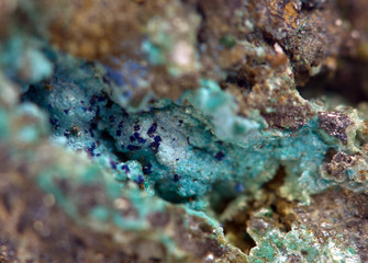 Crystals. Extreme closeup