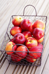 basket of nectarines