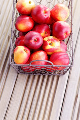 basket of nectarines