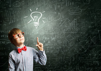 Smart schoolboy
