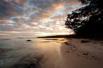 Fototapete Rund Sunrise Scottish Rocks NSW Australia © Leah-Anne Thompson