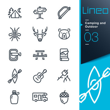 Lineo - Camping and Outdoor outline icons