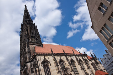 Fototapeta na wymiar Lamberti Kościół w Münster