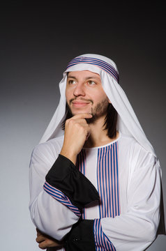 Arab man in diversity concept