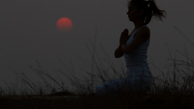 Sunset meditation.
