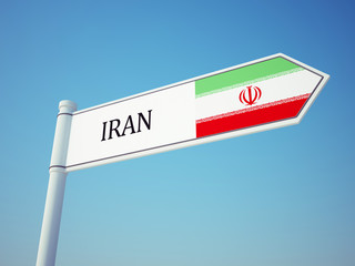 Iran Flag Sign