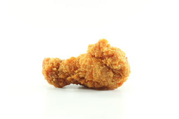 the fried chicken isolated on white background