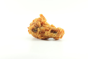 the fried chicken isolated on white background © chaiwarin