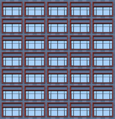 Fototapeta na wymiar Detail of the facade of an office building with many windows