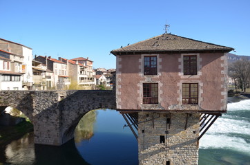 Pont vieux et vieux Moulin, Millau 