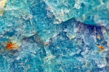 Turquoise  crystal. Macro