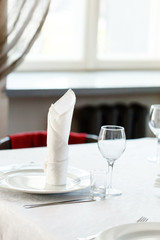tables set for meal