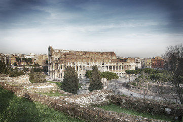 Fototapeta na wymiar Rome Colosseum 04