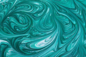 Green nail polish texture