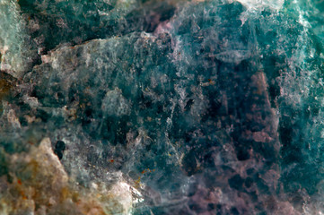 Amazonite, fantastic abstract background. Macro