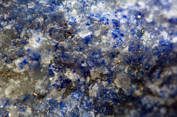 Fototapeta na wymiar Abstract background. Blue crystals. Macro