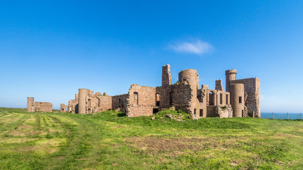 Fototapeta na wymiar Slains Ruiny zamku w Szkocji w Wielkiej Brytanii