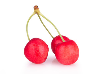 ripe red cherries
