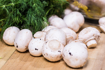 fresh vegetables on the wooden table