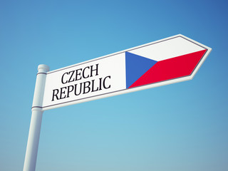 Czech Republic Flag Sign