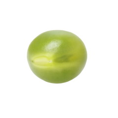 Macro fresh green peas isolated on white background
