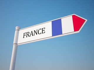 France Flag Sign