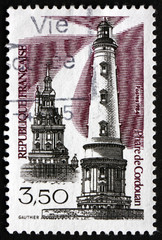 Postage stamp France 1984 Cordouan Lighthouse