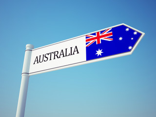 Australia Flag Sign