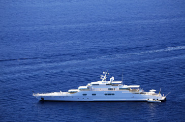 Fototapeta na wymiar Yachting on the Mediteranean Sea, Capri Island, Europe