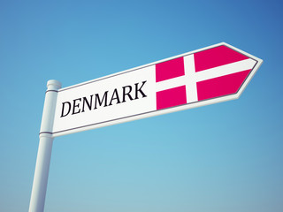 Denmark Flag Sign