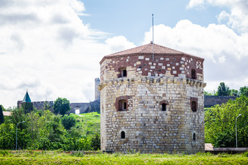 View on Nebojsa Tower and Kalemegdan Fortress