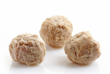 fresh juicy meatballs
